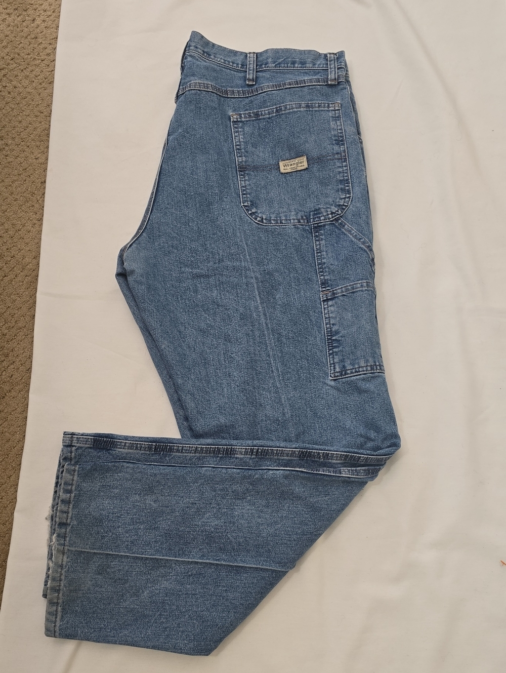 Wrangler Vintage Men's Blue Relaxed Carpenter Jeans 40/32
